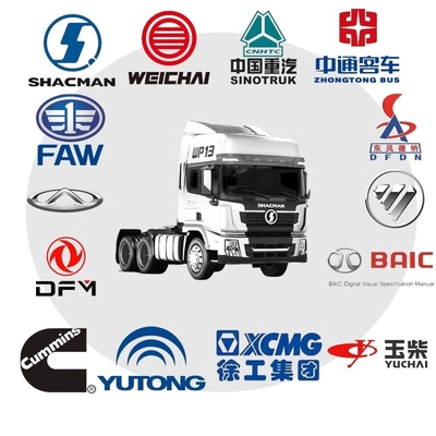 Conception du moteur Weichai Sinotruk HOWO Sitrak Shacman Foton FAW Dongfeng Tracteur à remorque Tracteur minier Dump Cargo 371 380 420 Pièces détachées de camions