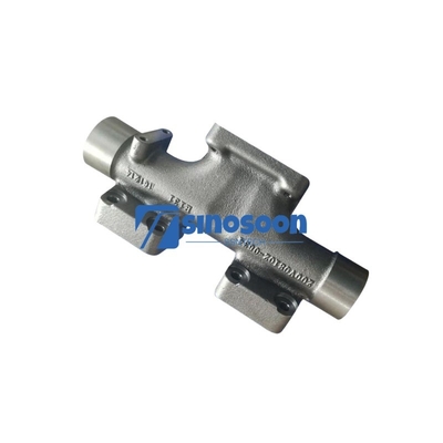 Assemblage de manifold d'échappement moyen 200V08102-0634 pour les pièces de moteur de camion Howo T7H Shacman