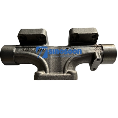 Assemblage de manifold d'échappement moyen 200V08102-0634 pour les pièces de moteur de camion Howo T7H Shacman